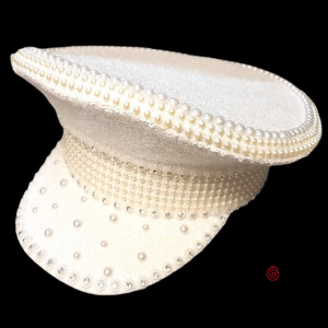 SOMBRERO CAPITAN PREMIUM PERLAS BLANCO x 1